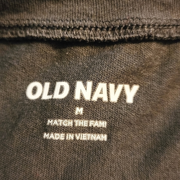 Old Navy Peace Sign Ghost Graphic Tee Grey Women's Medium M Halloween Fall EUC - Picture 5 of 6